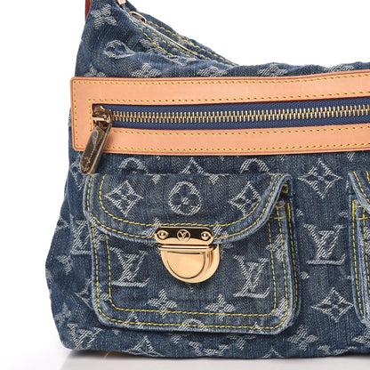 Louis Vuitton Monogram Denim Baggy PM Blue 8 of 10