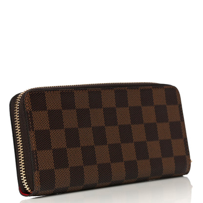 Louis Vuitton Damier Ebene Clemence Wallet Cherry 3 of 9