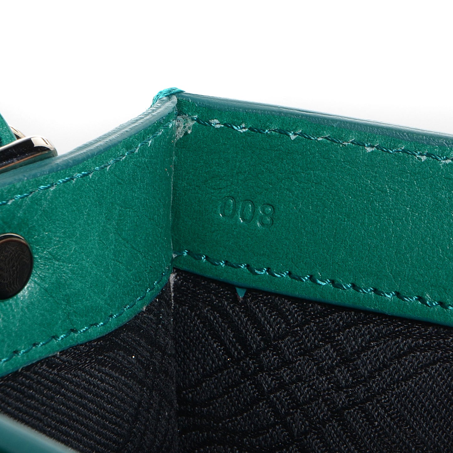 Leather PS11 Classic Shoulder Bag Emerald