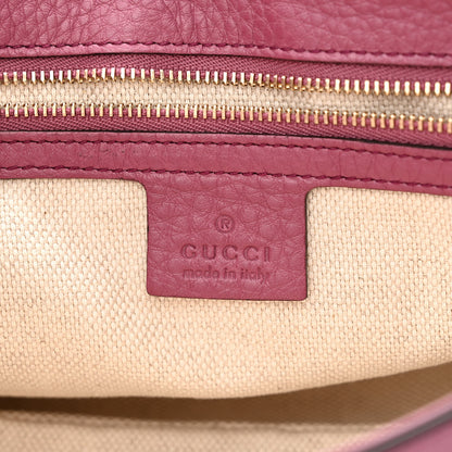 Gucci Pebbled Calfskin Medium Soho Flap Crossbody Peonia Flower 6 of 11