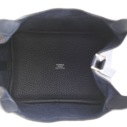 Hermes Taurillon Clemence Picotin Lock 18 PM Bleu Nuit 5 of 11