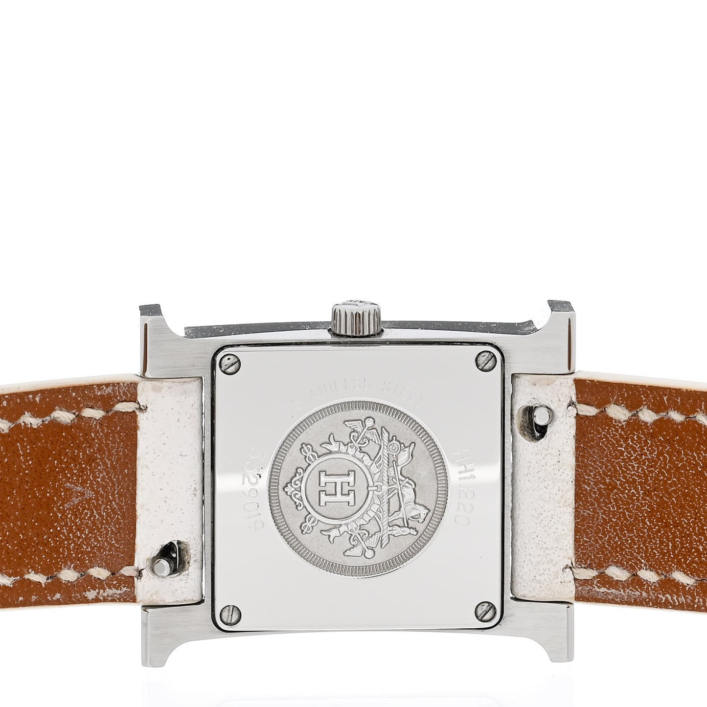 Stainless Steel Epsom Lacquer 21mm Heure H Hour Quartz Watch Blanc