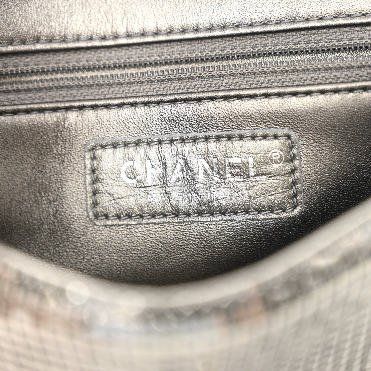 Faded Metallic Mesh Extra Mini Flap Silver