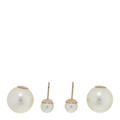 Christian Dior Pearl Mise En Dior Tribal Earrings Gold 3 of 3