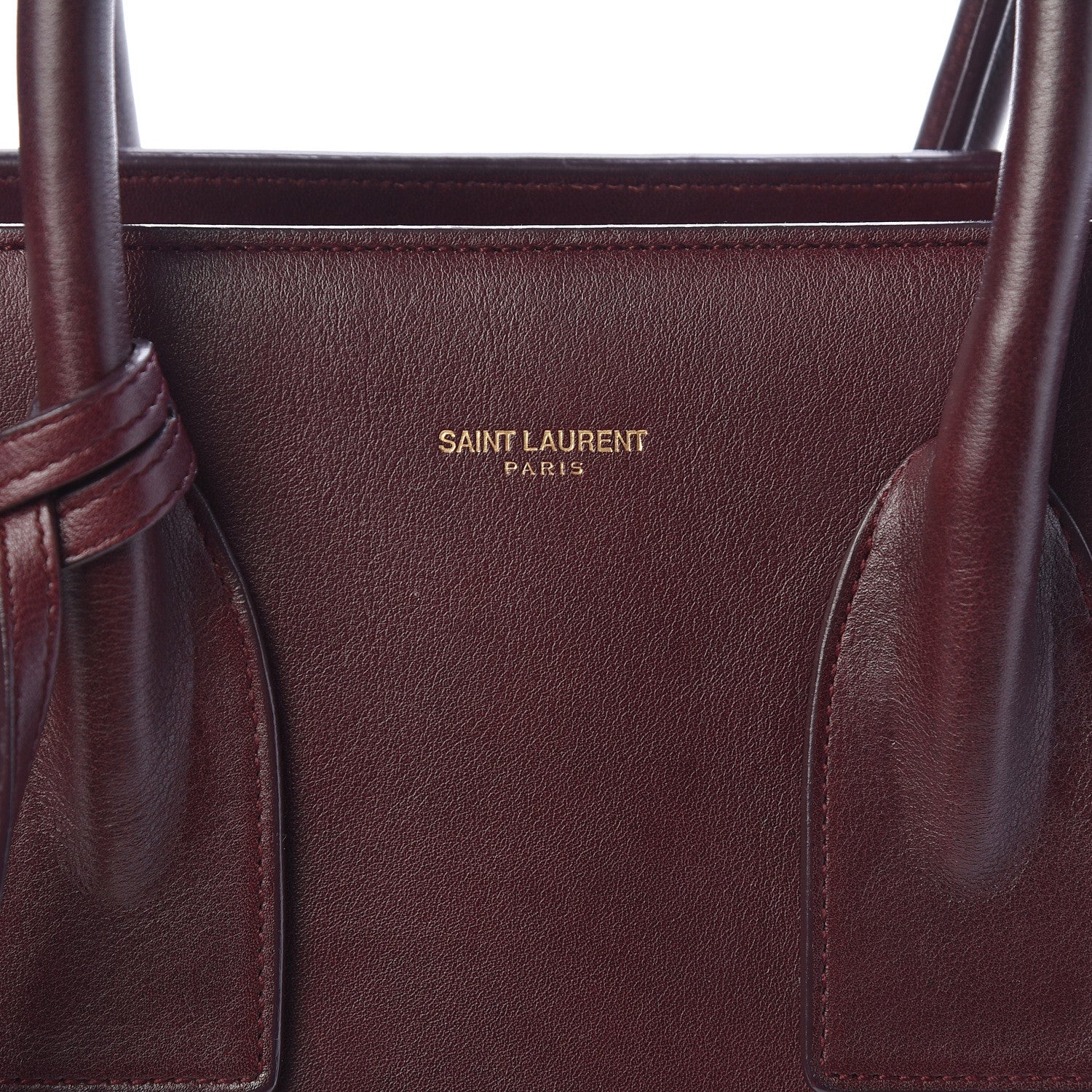 Saint Laurent Calfskin Small Sac De Jour Bordeaux 9 of 9