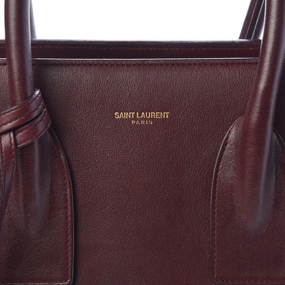 Saint Laurent Calfskin Small Sac De Jour Bordeaux 9 of 9