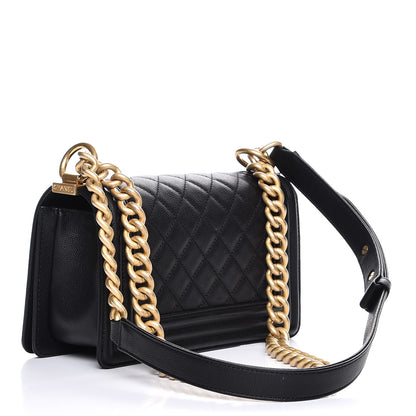 Chanel Caviar Quilted Small Boy Flap Black 3 of 9
