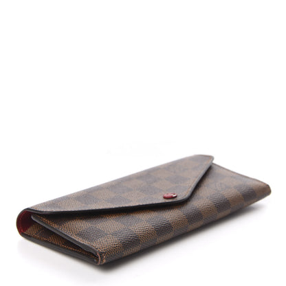 Louis Vuitton Damier Ebene Josephine Wallet Red 4 of 12