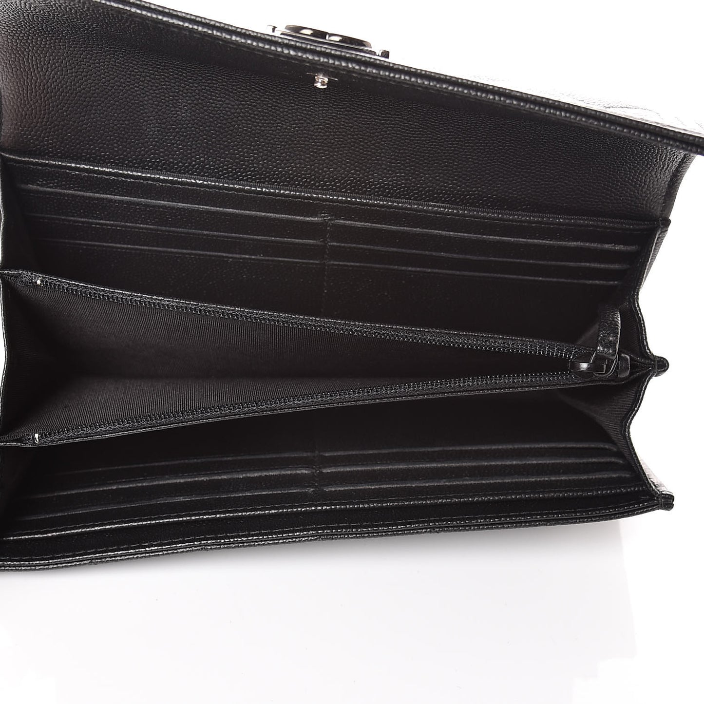 Caviar Quilted Boy Flap Wallet So Black