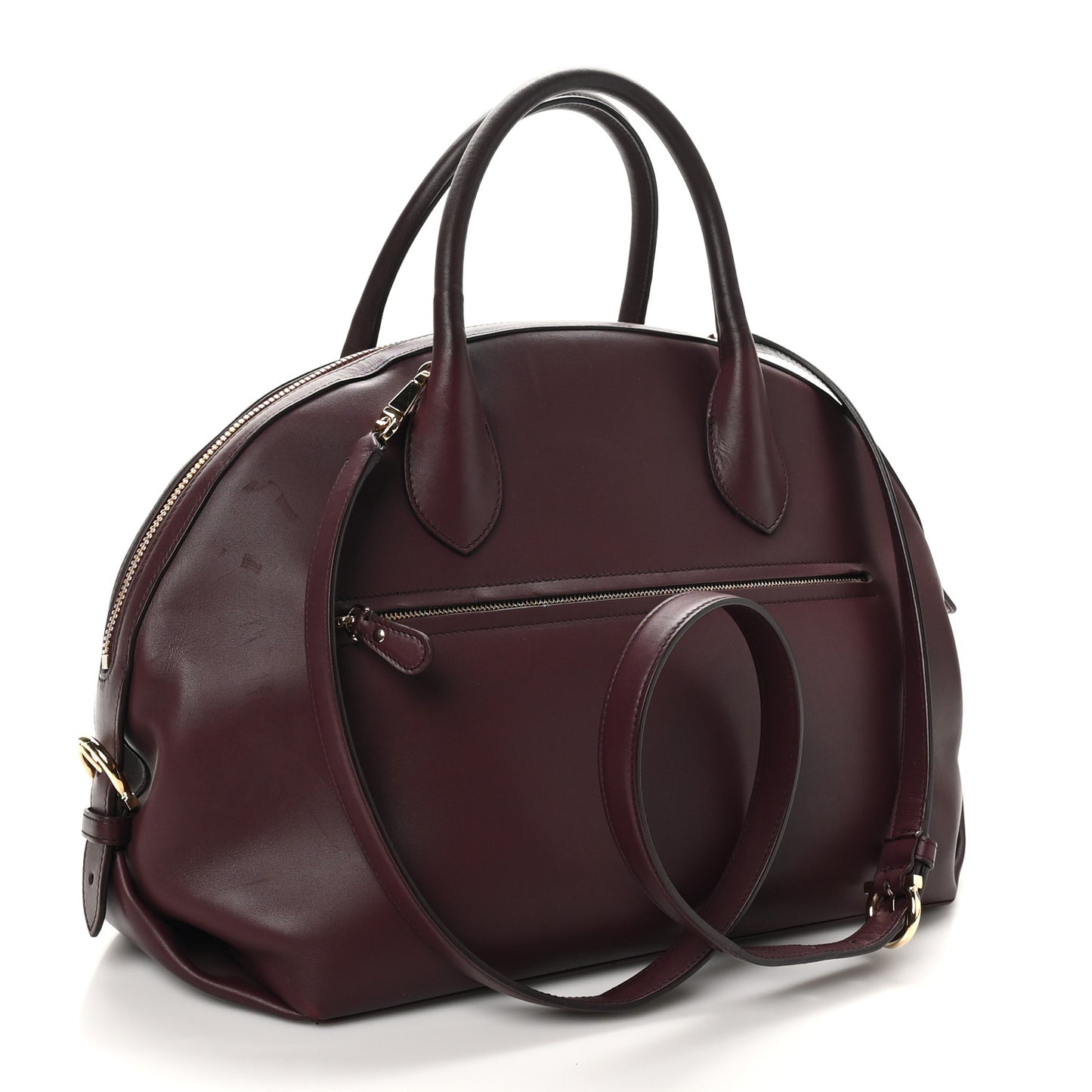 Calfskin Fiamma Bag Rouge Black