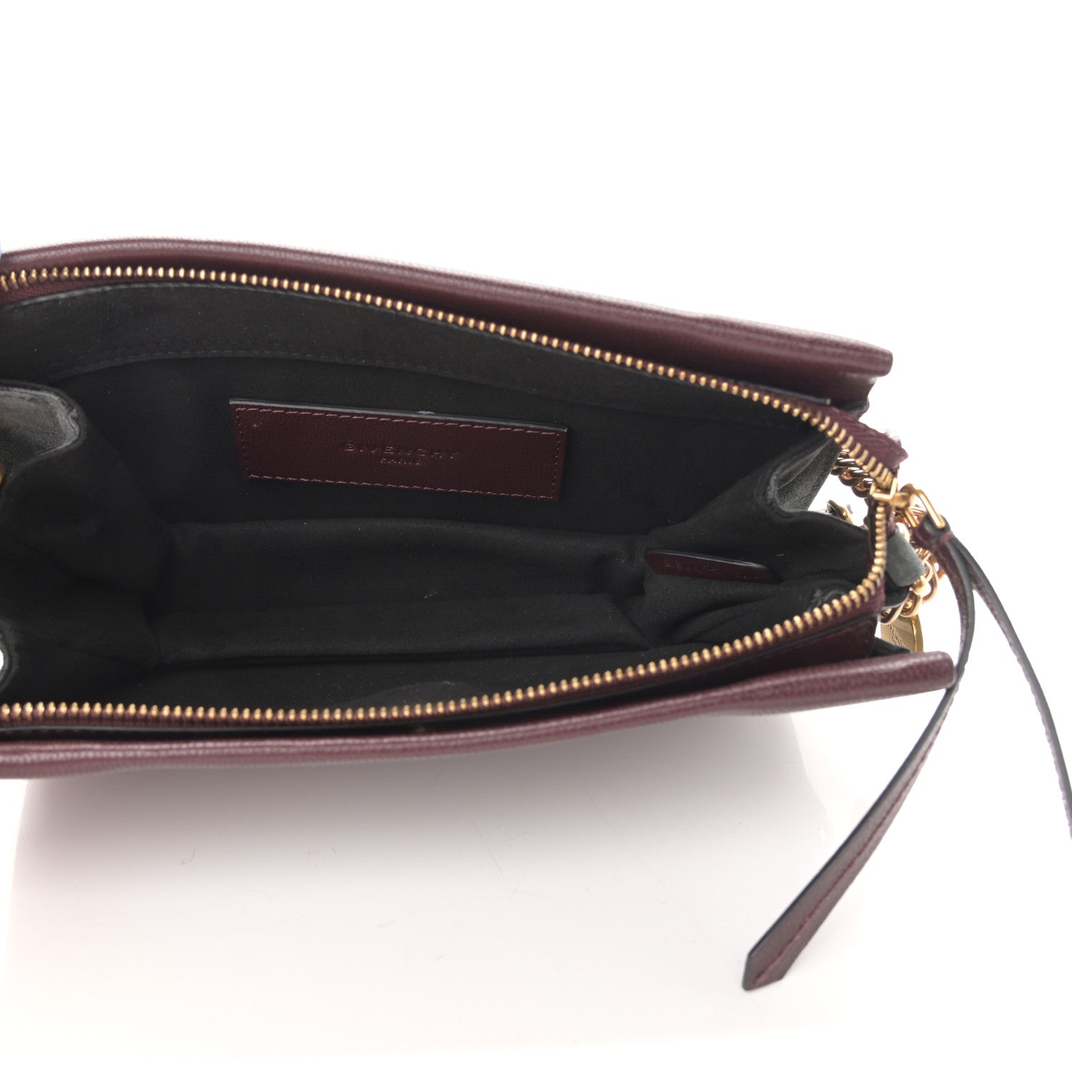 Givenchy Goatskin Suede Cross 3 Crossbody Bag Aubergine Grey 5 of 10