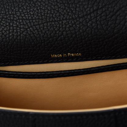 Delvaux Grained Calfskin Mini Brillant Satchel Black 8 of 10