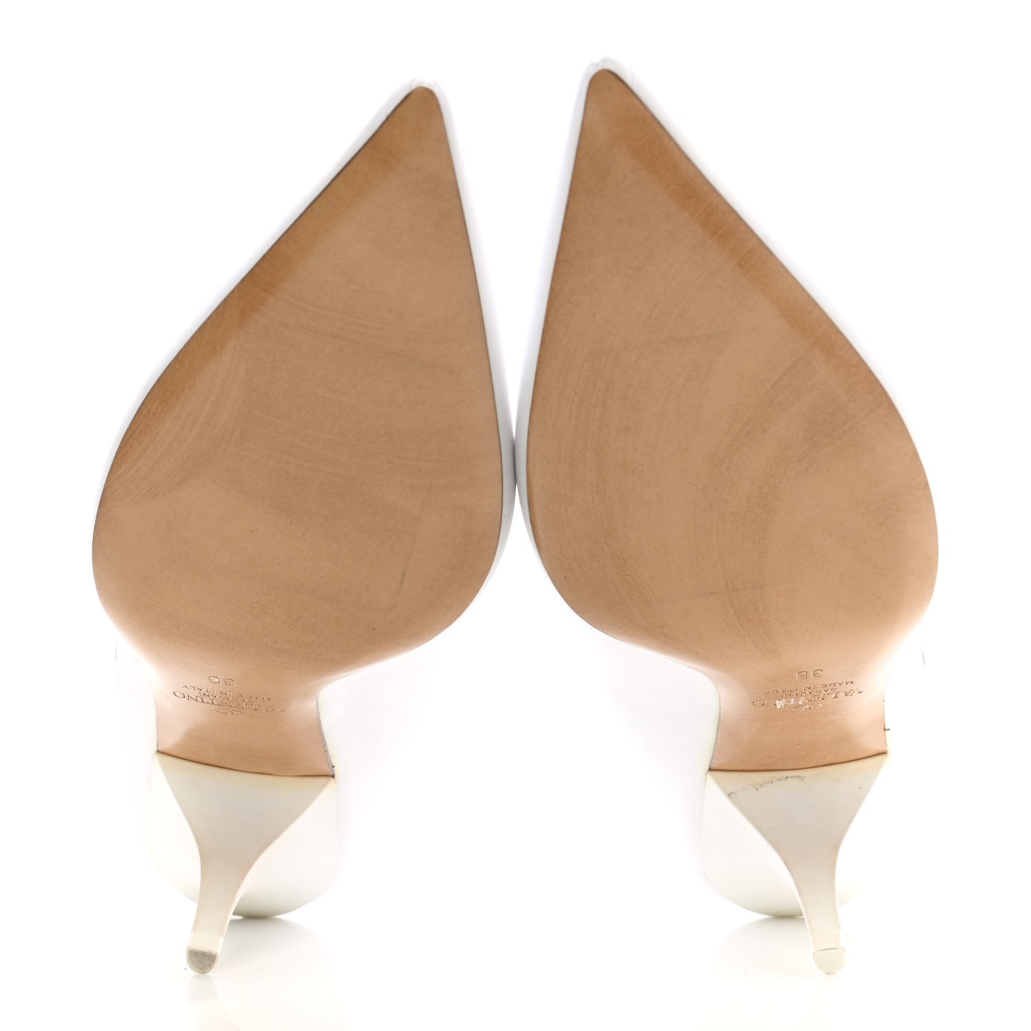 Eco Leather VLTN 70mm Sock Booties 36 White Black