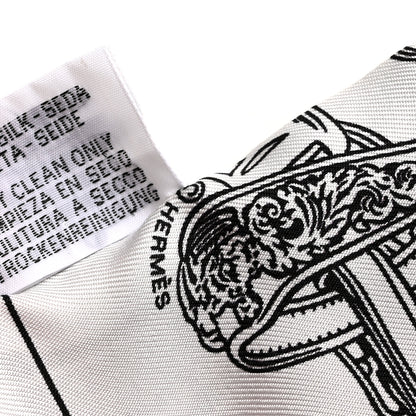 Hermes Silk Brides de Gala en Fleurs Twilly Black Multicolor White 4 of 4
