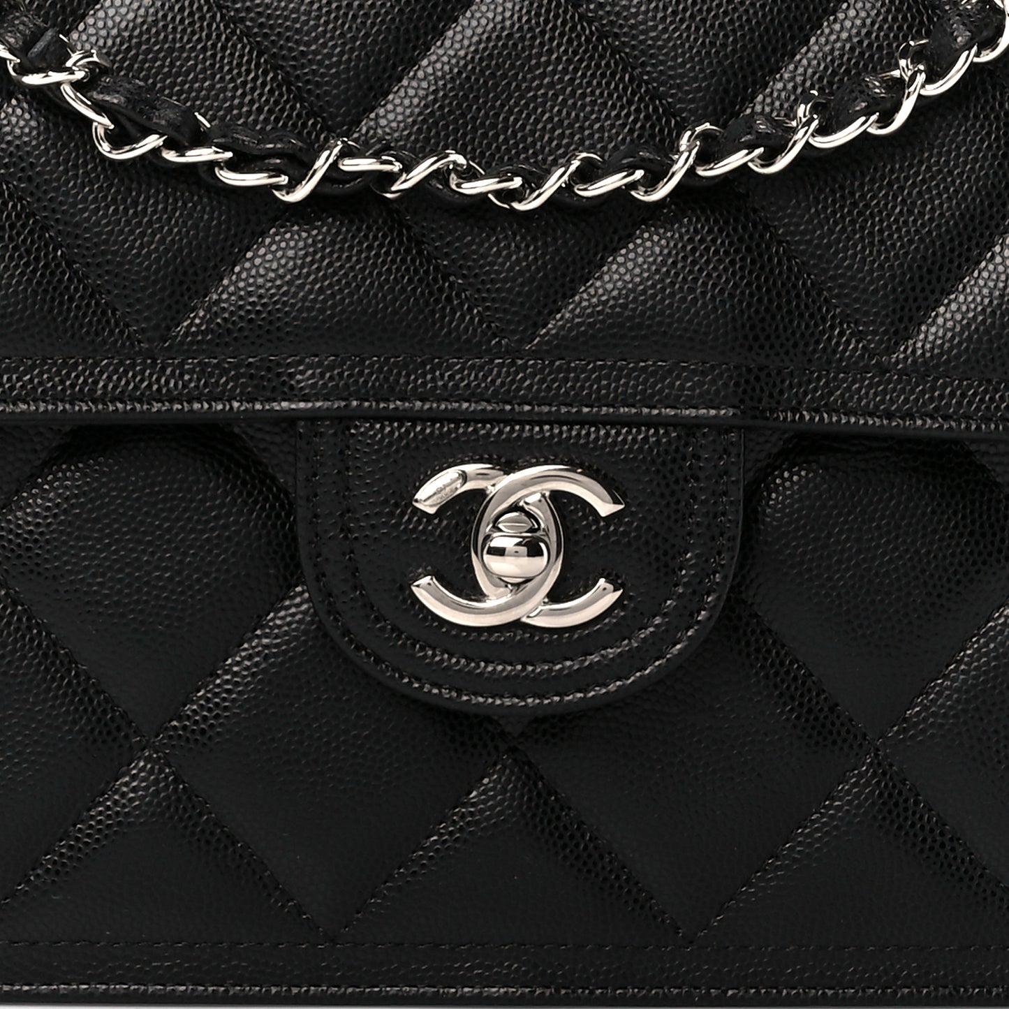 Caviar Quilted Small Sweet Classic Flap Black