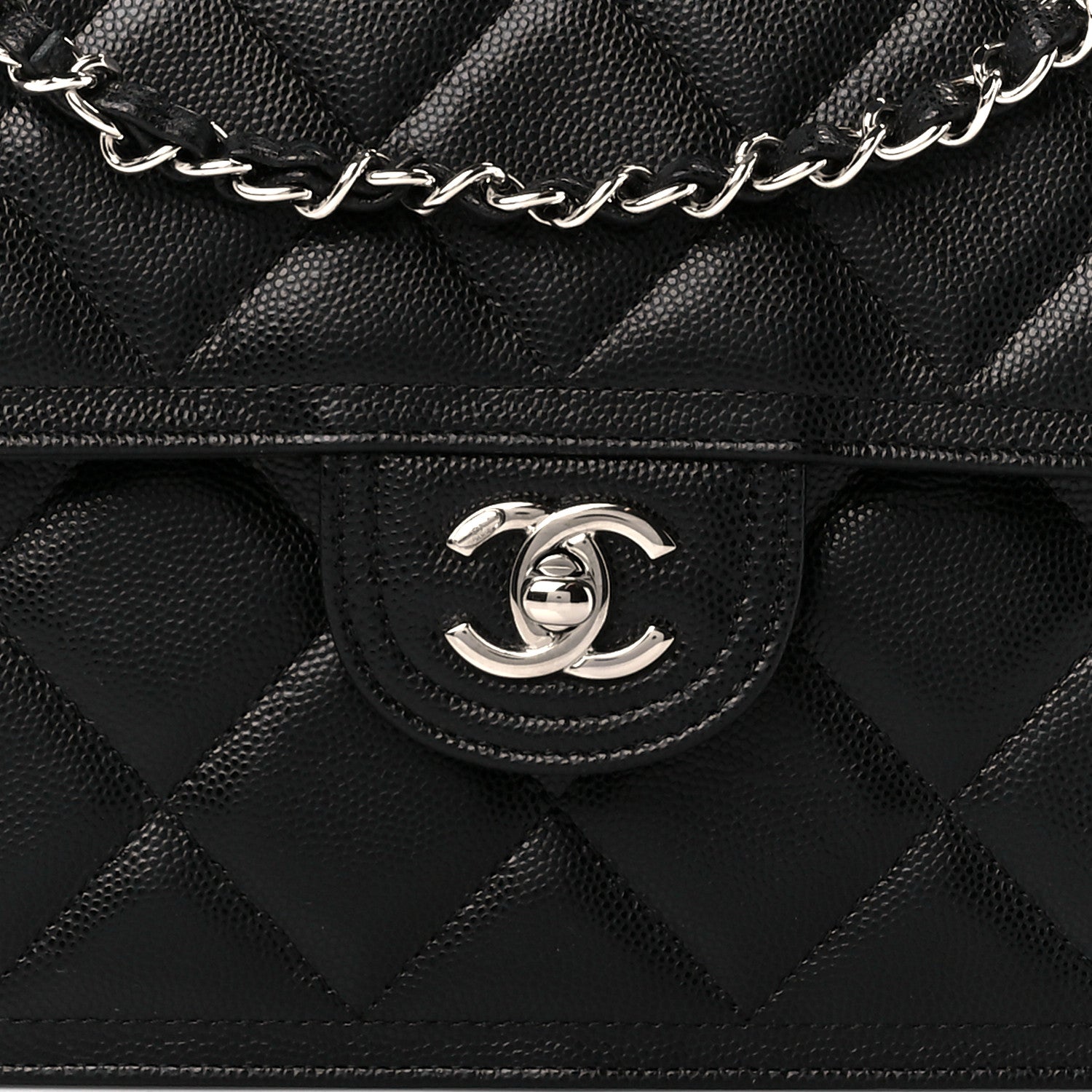 Chanel Caviar Quilted Small Sweet Classic Flap Black 9 of 11