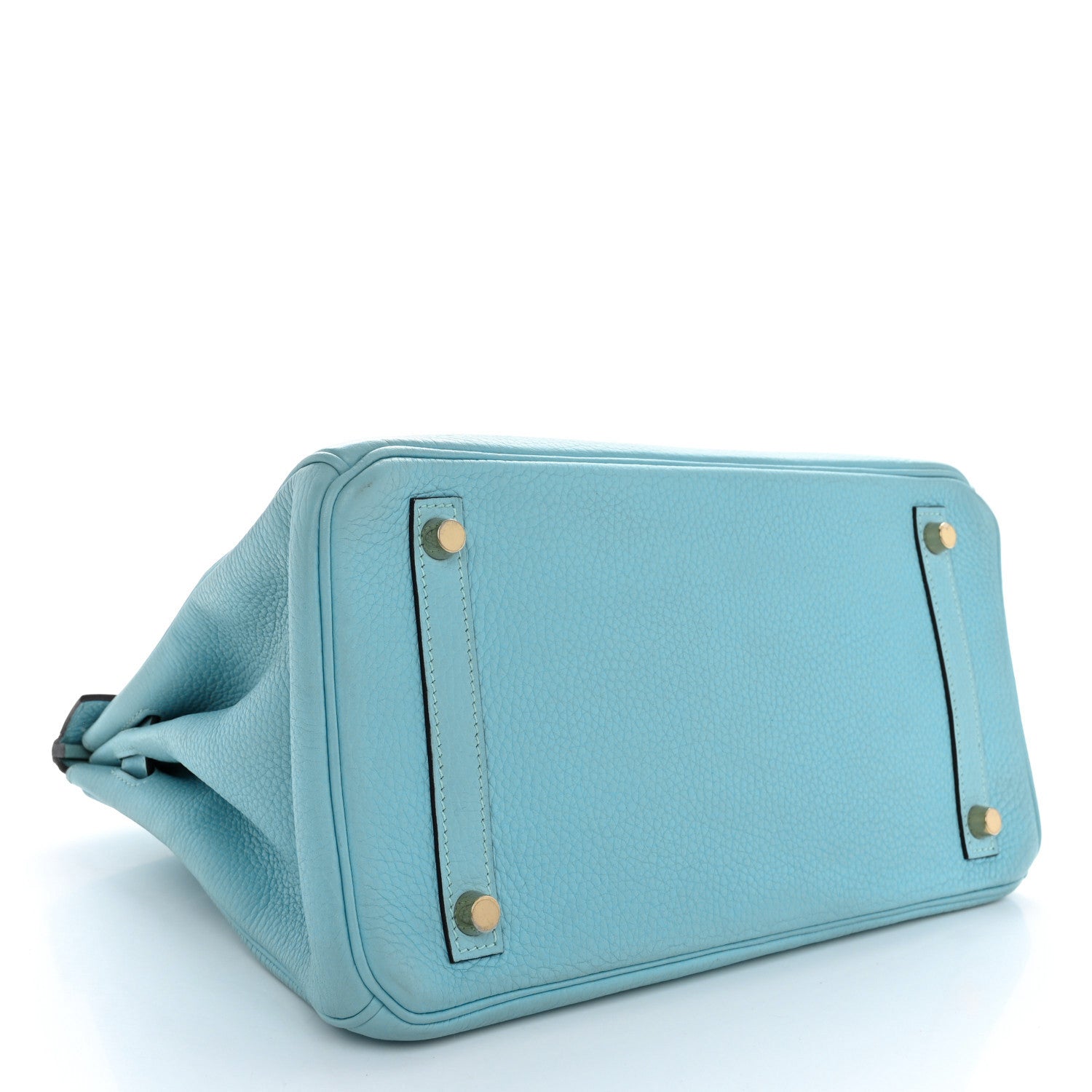 Hermes Taurillon Clemence Birkin 30 Bleu Atoll 4 of 10