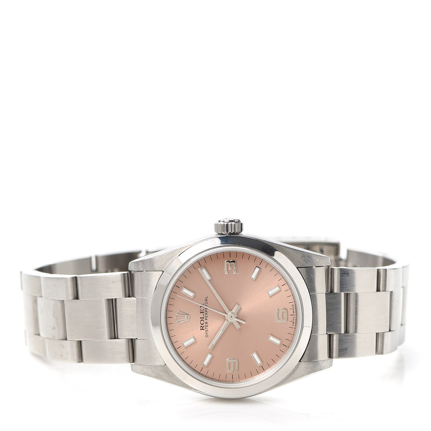 Rolex Stainless Steel 31mm Oyster Perpetual Watch Pink 77080 2 of 5