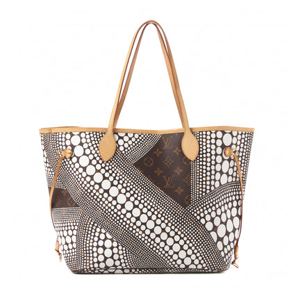 Louis Vuitton Monogram Kusama Waves Neverfull MM White 1 of 9