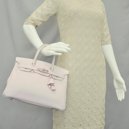 Hermes Swift Leather Birkin 30 Rose Dragee 2 of 10