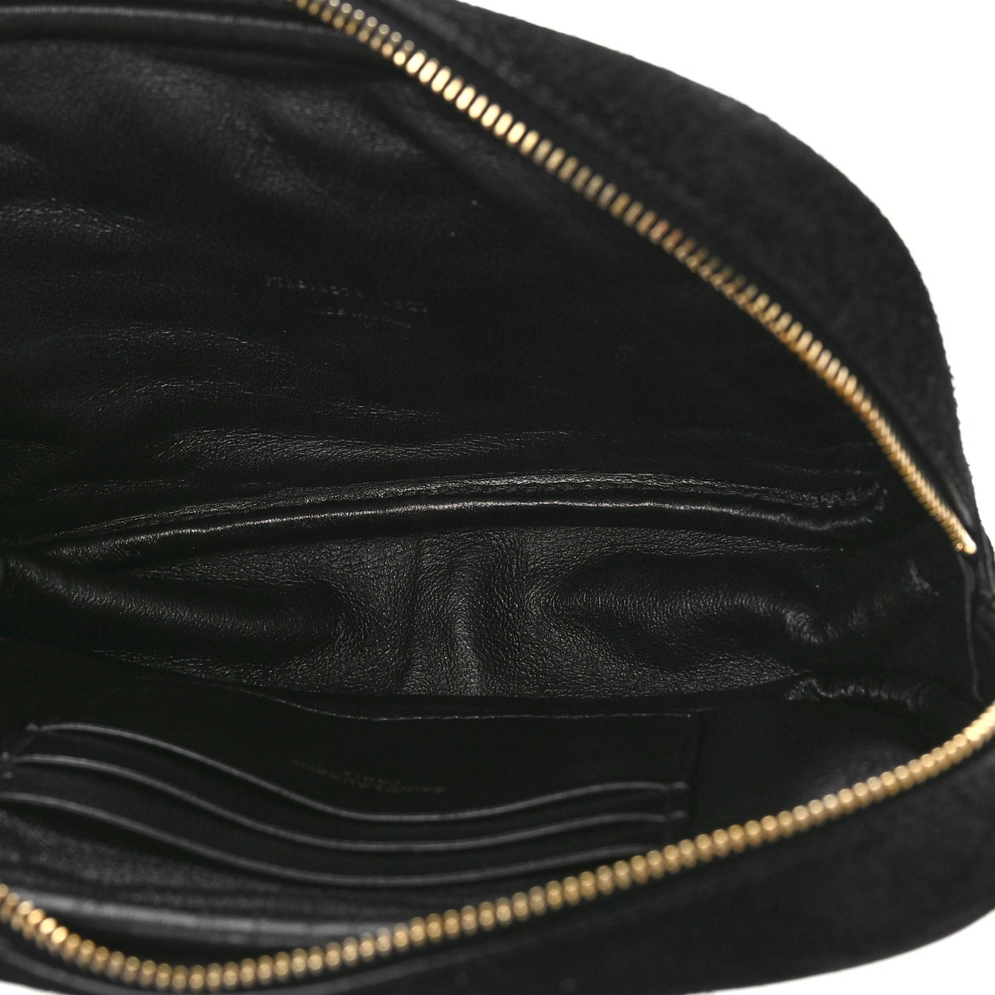 Suede Matelasse Monogram Mini Lou Camera Bag Black