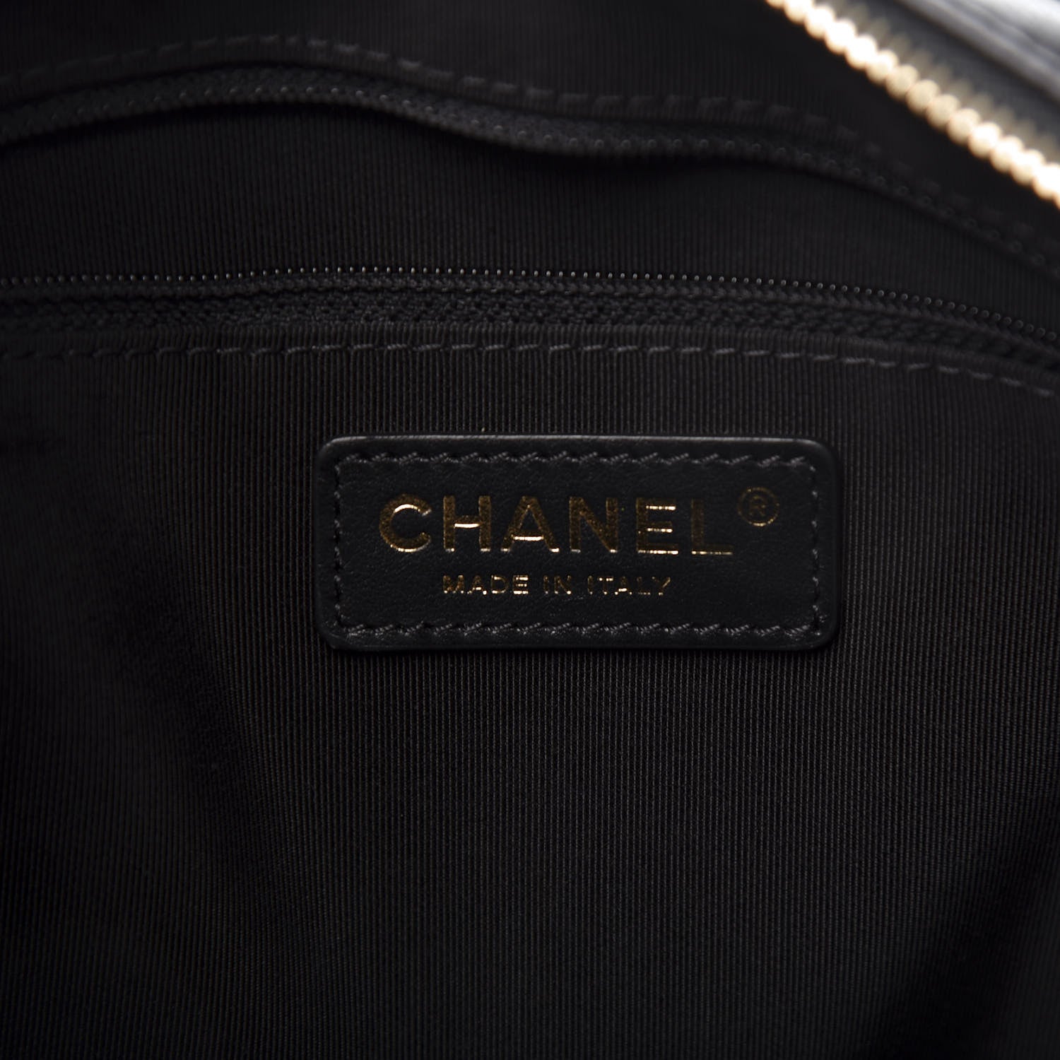 Chanel Calfskin Quilted CC Medium Vanity Case Black 7 of 11