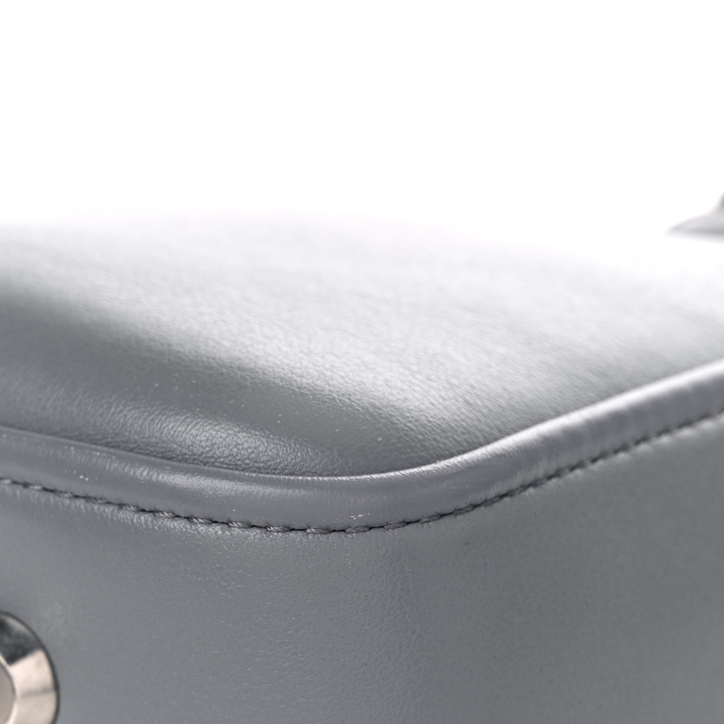 Calfskin S Triangle Duffle Grey