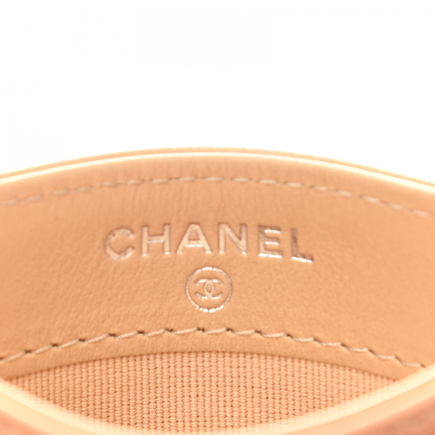 Chanel Caviar Quilted Card Holder Beige 6 of 8