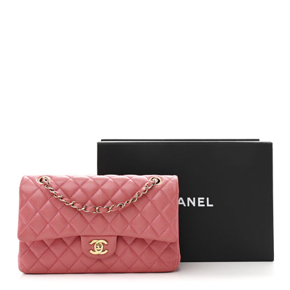 Chanel Iridescent Caviar Quilted Medium Double Flap Dark Pink 11 of 11