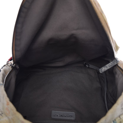 Chanel Graffiti Printed Canvas Medium Backpack Beige 5 of 10