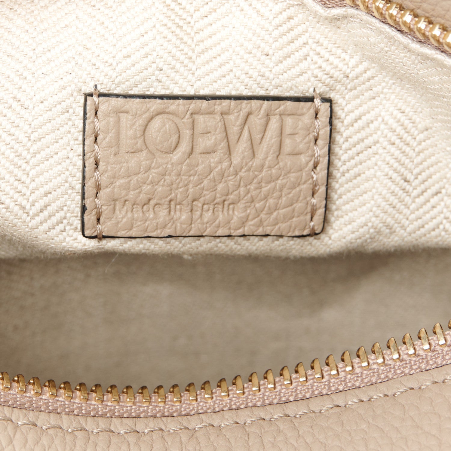 Loewe Grained Calfskin Small Puzzle Bag Sand 6 of 10
