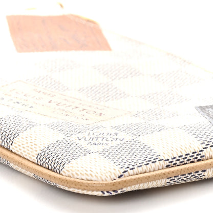 Louis Vuitton Damier Azur Trunks Labels Pochette Milla MM 8 of 9