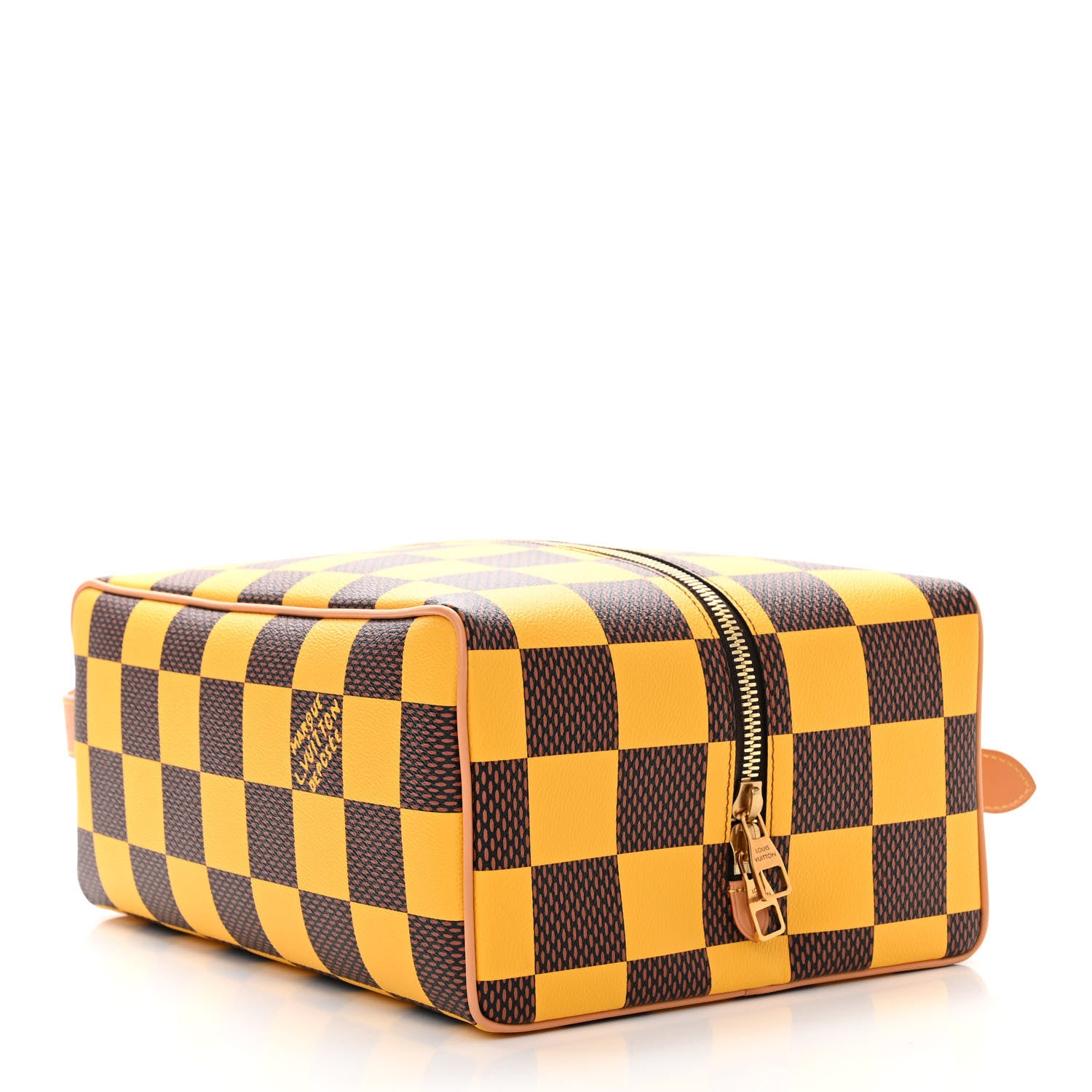 Louis Vuitton Damier Pop Shoes Bag Yellow 4 of 9