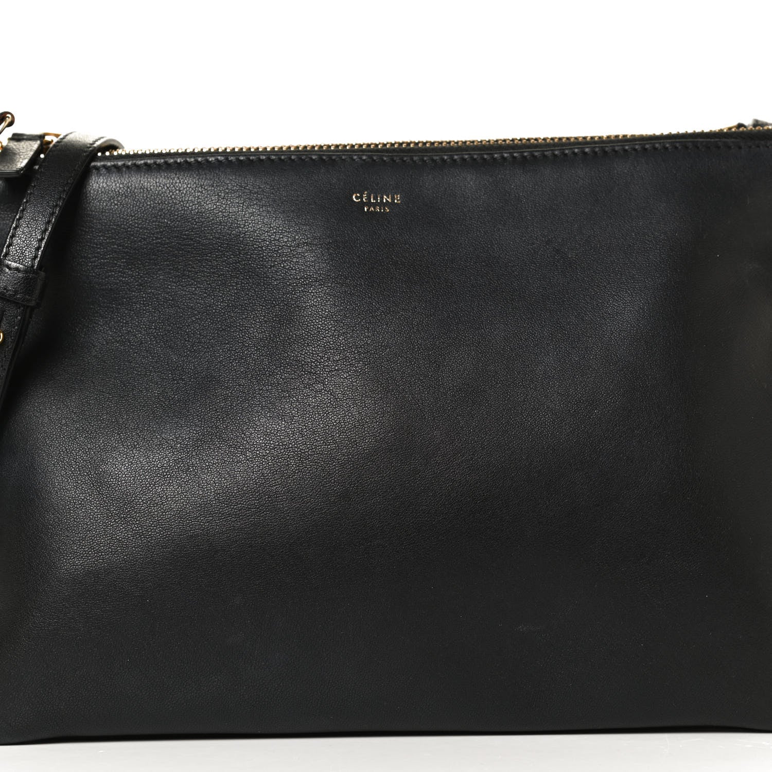 Celine Lambskin Small Trio Crossbody Bag Black 7 of 10