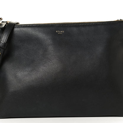 Celine Lambskin Small Trio Crossbody Bag Black 7 of 10