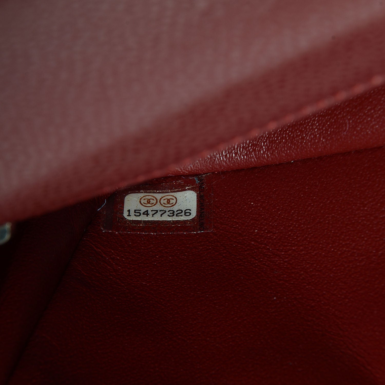 Chanel Caviar Quilted Mini Rectangular Flap Dark Red 8 of 9