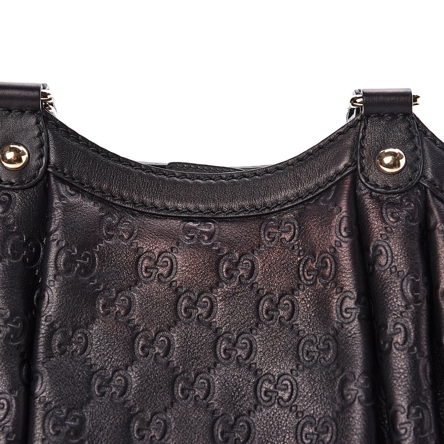 Gucci Guccissima Medium Sukey Tote Black 14 of 15