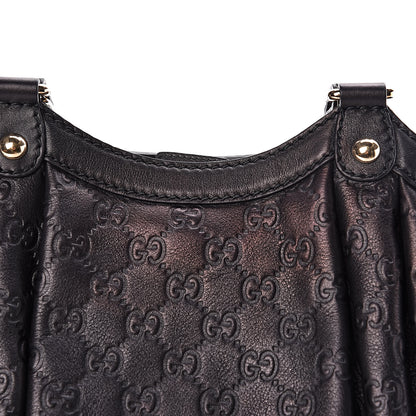 Gucci Guccissima Medium Sukey Tote Black 14 of 15