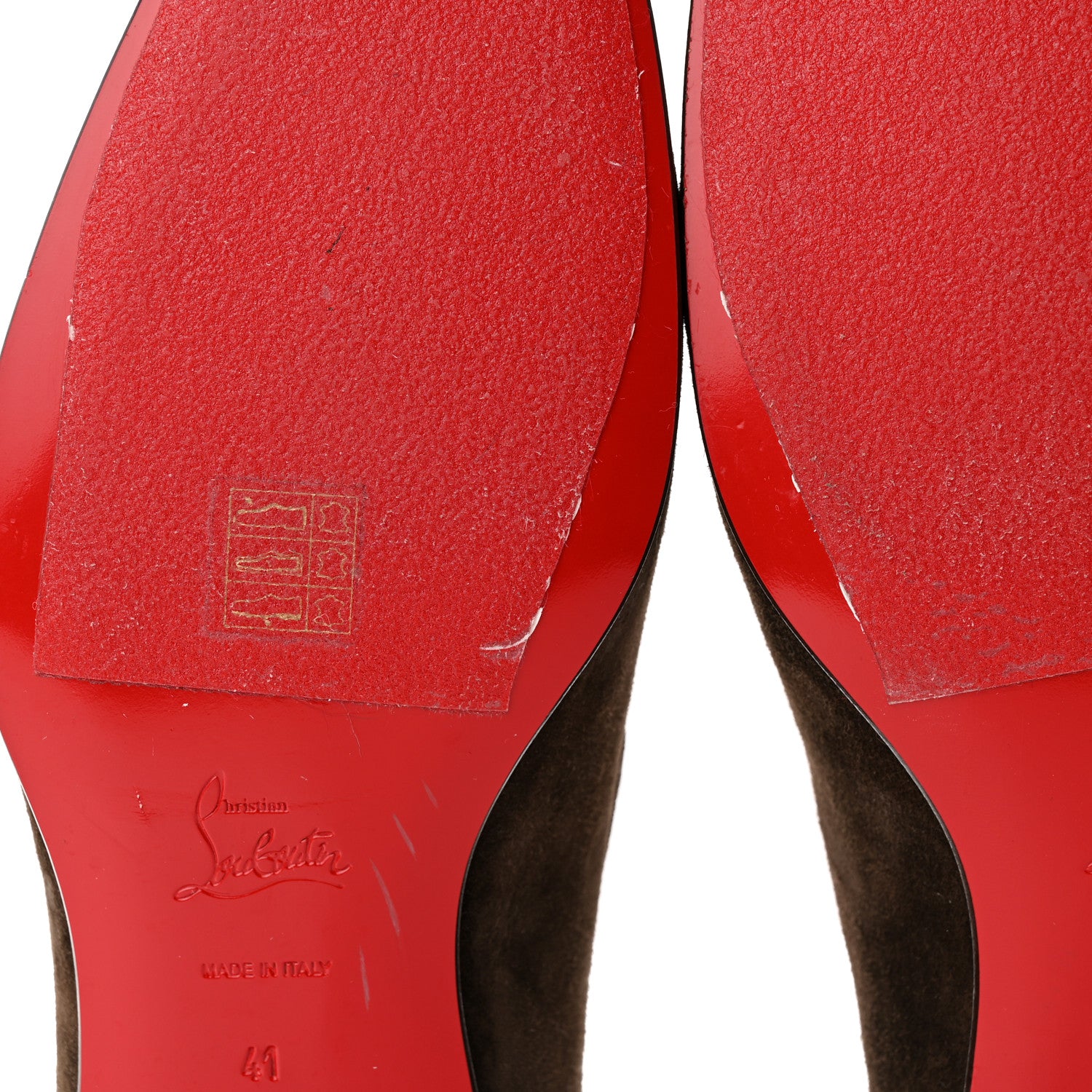 Christian Louboutin Veau Velours Mens Dandelion Flat Loafers 41 Arabica 8 of 14