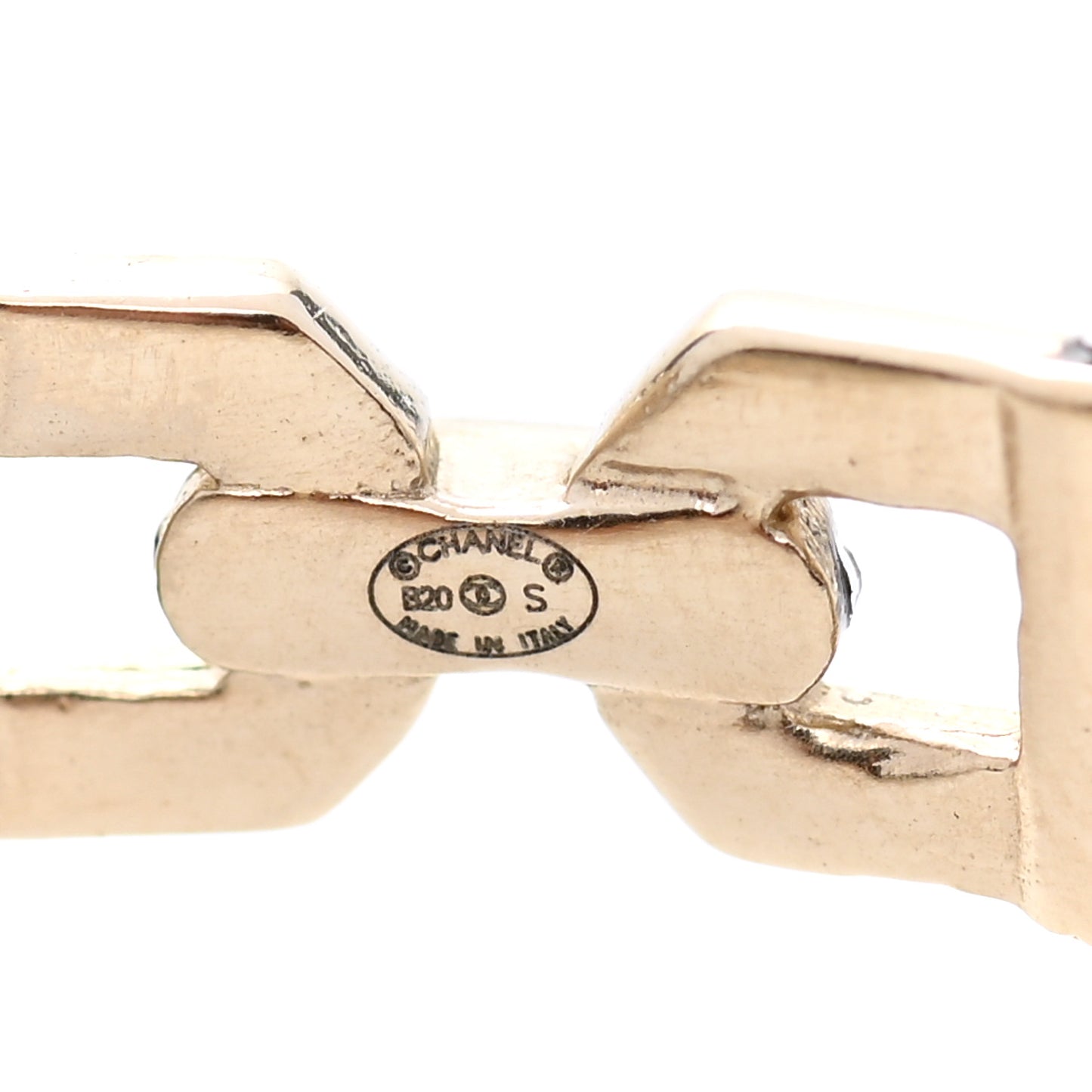 Crystal CC Vendome Hoop Earrings Gold