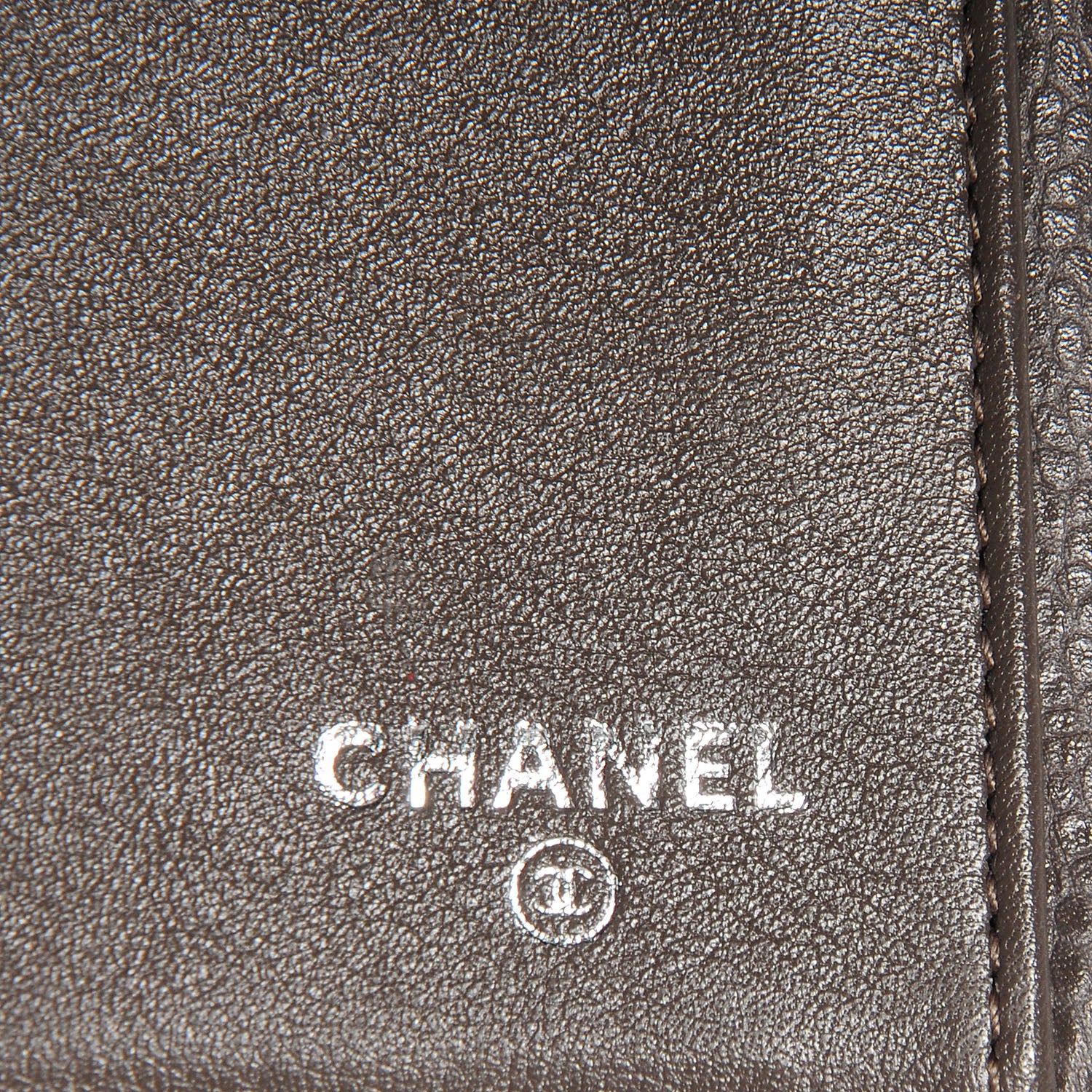Chanel Caviar CC Long Flap French Wallet Dark Grey 6 of 8