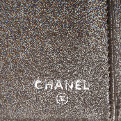 Chanel Caviar CC Long Flap French Wallet Dark Grey 6 of 8