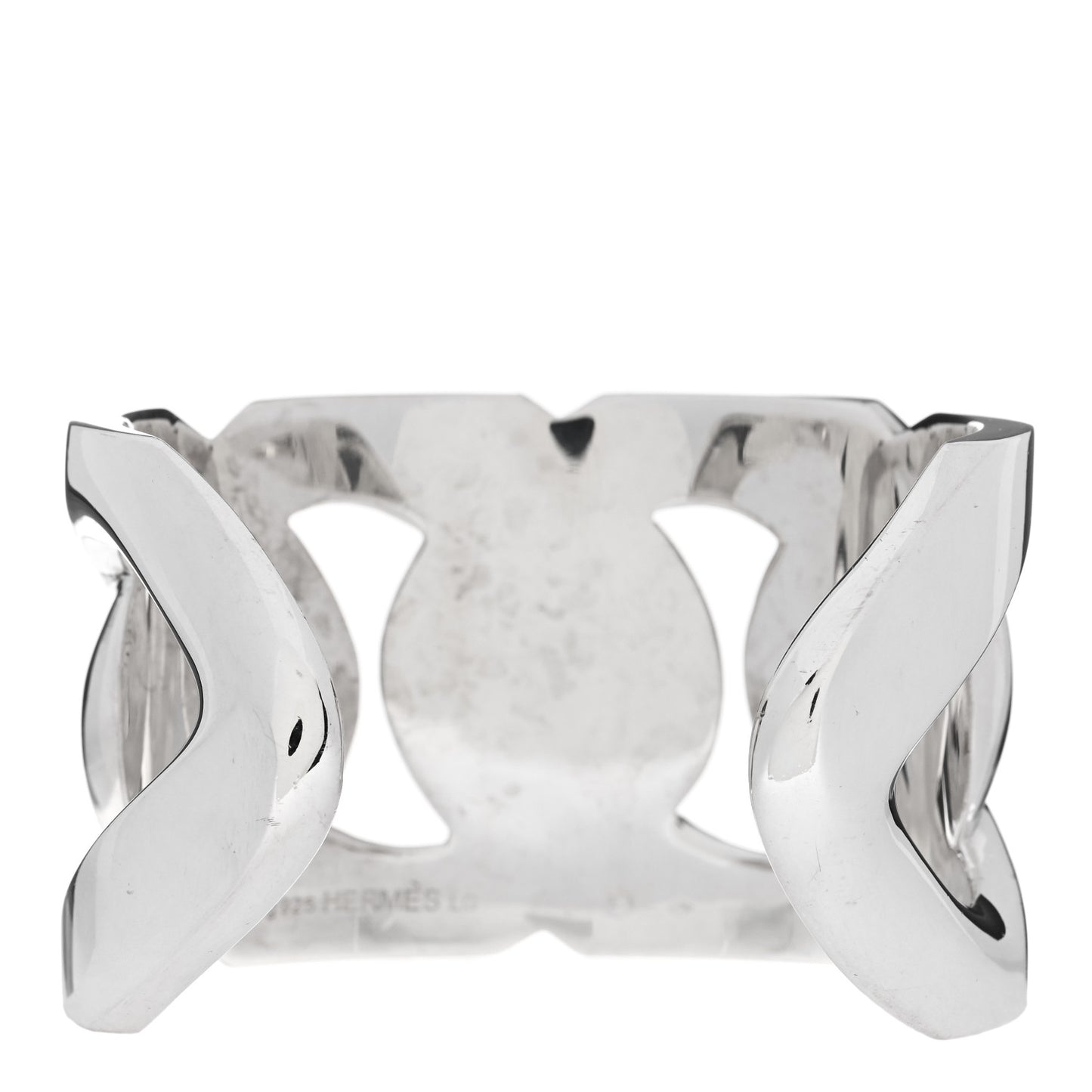 Sterling Silver Capture Link Cuff Bracelet LG