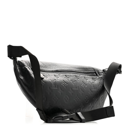 Louis Vuitton Calfskin Monogram Shadow Discovery Bumbag Black 3 of 12