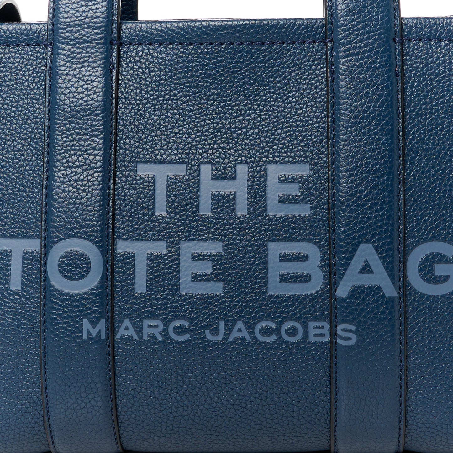 Grained Calfskin Small The Tote Bag Blue Sea