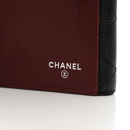 Chanel Caviar Quilted CC Long Double Wallet Black 7 of 11