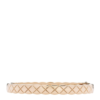 Chanel 18K Beige Gold Coco Crush Bangle Bracelet M 1 of 4