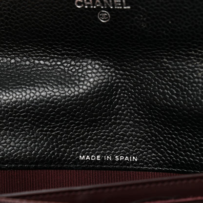 Chanel Caviar Quilted Large Gusset Flap Wallet Black 7 of 12