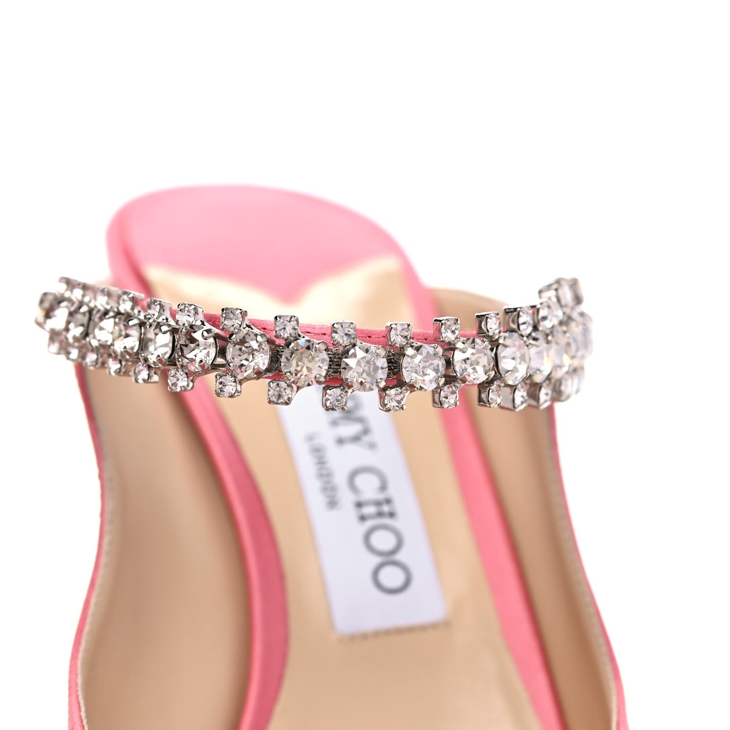 Satin Crystal Bing 100 Pumps 39.5 Rose