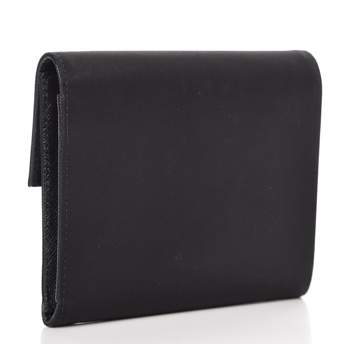 Tessuto Nylon French Wallet Black
